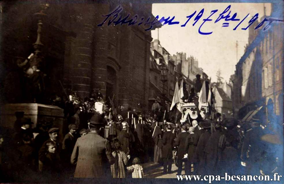 BESANÇON - 19 septembre 1908 - Obsèques de Mr Jules Panier.